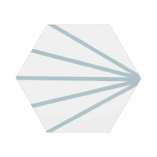 Meraki Line Aquamarina Porcelain Tile 19.8 x 22.8cm-Delforno