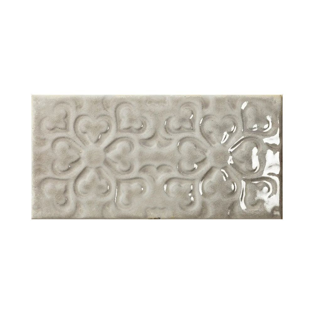 Zurbaran Vanilla Porcelain Tile 11.2 x 22.4cm (Patina White)-Delforno