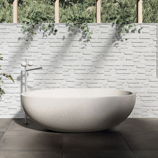 Brickstone White Porcelain Tile 16.3 x 51.7cm-Delforno