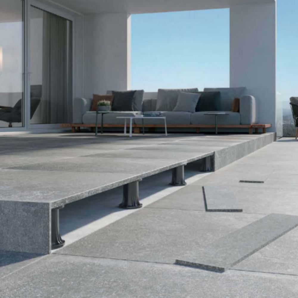 Olympo Grey Porcelain Tile 75 x 75 x 2cm-Delforno