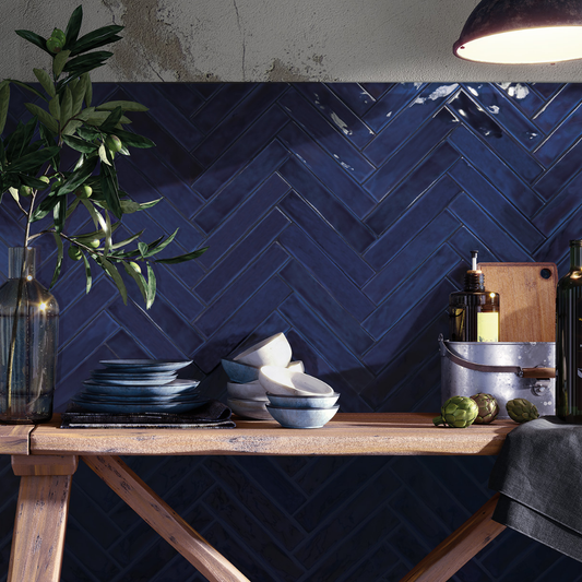 Saona Marine Ceramic Tile 5 x 25cm-Delforno