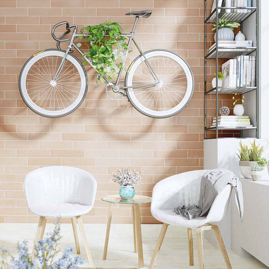 Taranto Terracotta Porcelain Tile 8 x 33cm-Delforno