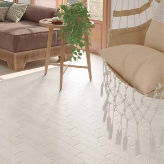 Taranto Blanco Porcelain Tile 8 x 33cm-Delforno