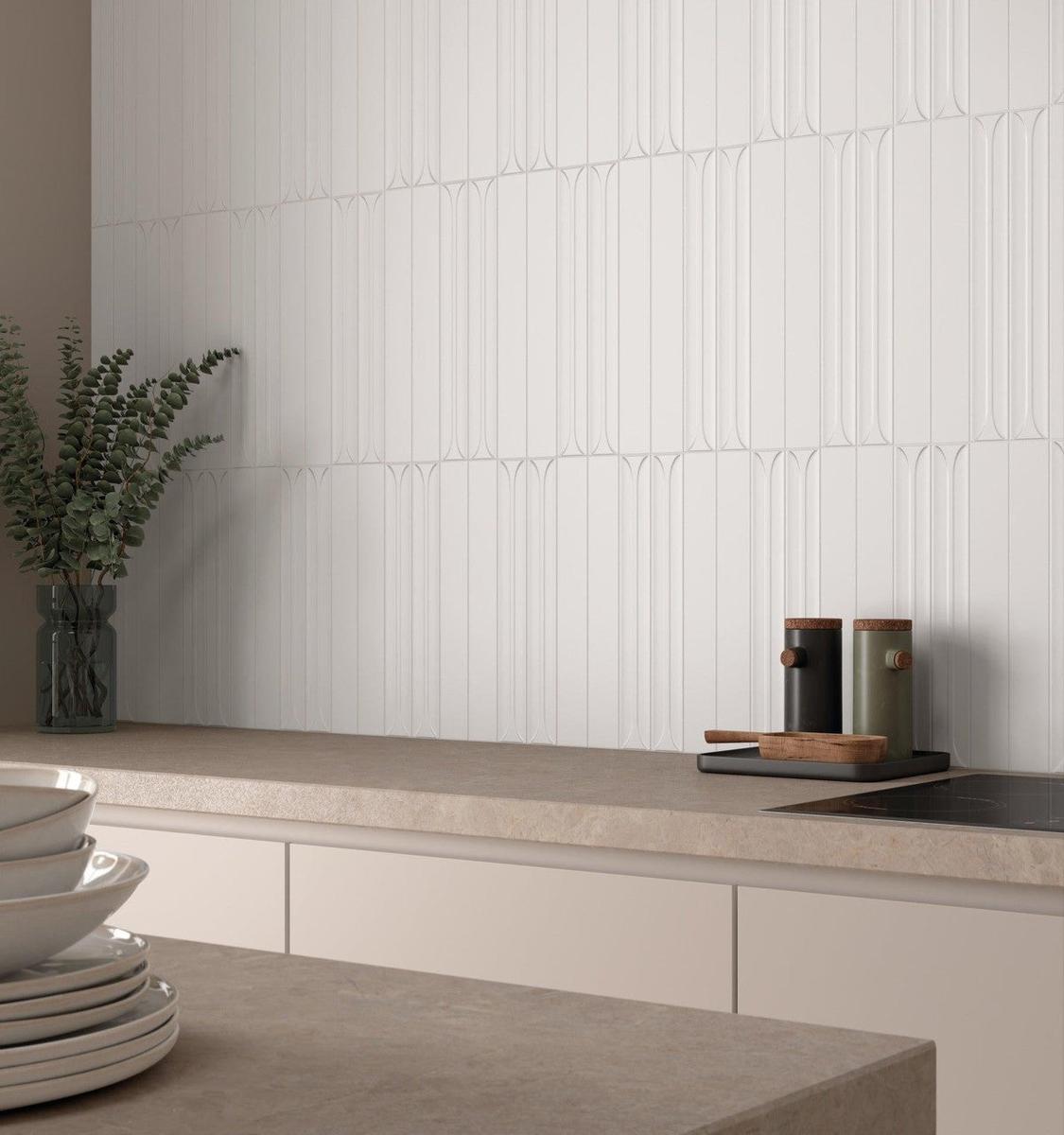 Architectural Format Hopp White Bro Decor Matt Tile 5x40cm-Delforno-Delforno