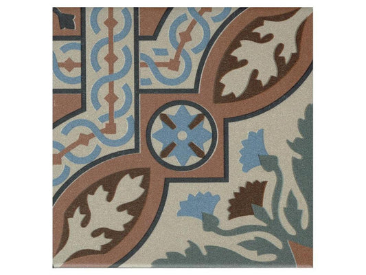 Authentic Pattern Bahia Porcelain Tile 15 x 15cm-Delforno