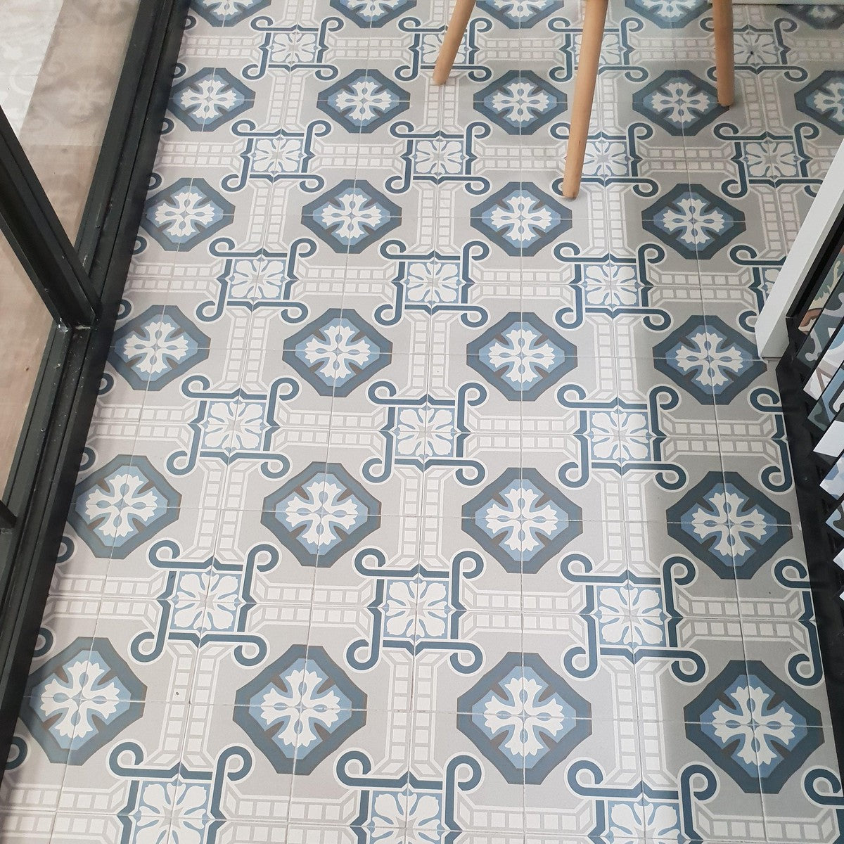 Authentic Pattern Pavot Porcelain Tile 15 x 15cm-Delforno Tiles & Timber-Delforno