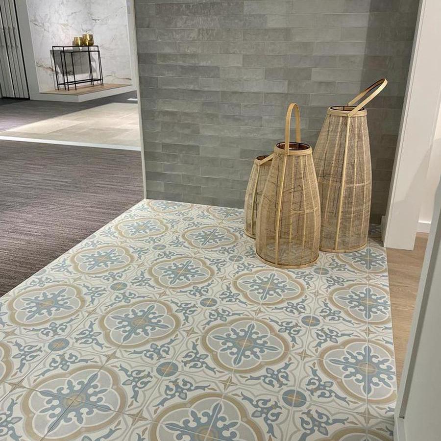 Authentic Pattern Gaete Bleu Porcelain Tile 20 x 20cm-Delforno Tiles & Timber-Delforno