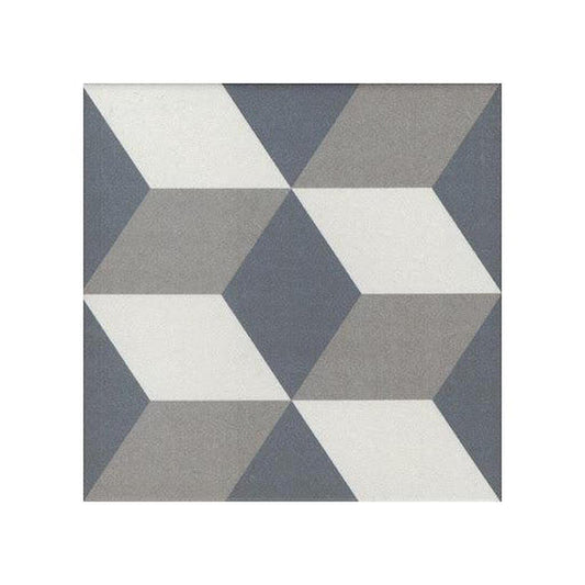 Authentic Pattern Gustavo Porcelain Tile 20 x 20cm-Delforno
