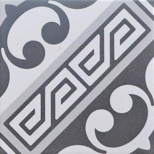 Authentic Pattern Julietta Grigio Porcelain Tile 20 x 20cm-Delforno