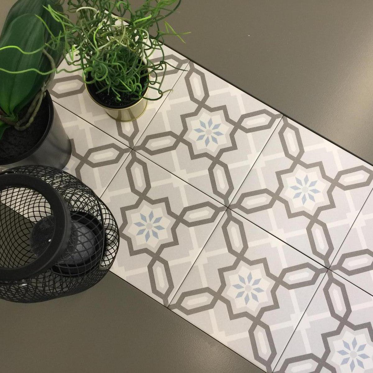 Authentic Pattern Livia Porcelain Tile 20 x 20cm-Delforno