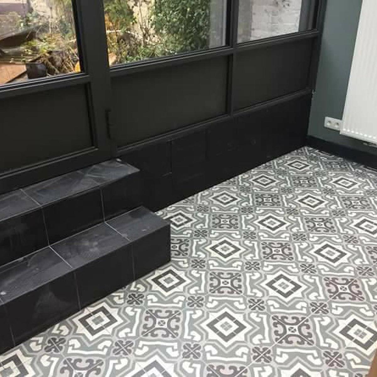 Authentic Pattern Roma Porcelain Tile 20 x 20cm-Delforno