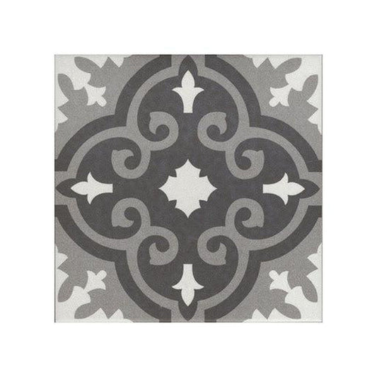 Authentic Pattern Theodore Porcelain Tile 20 x 20cm-Delforno