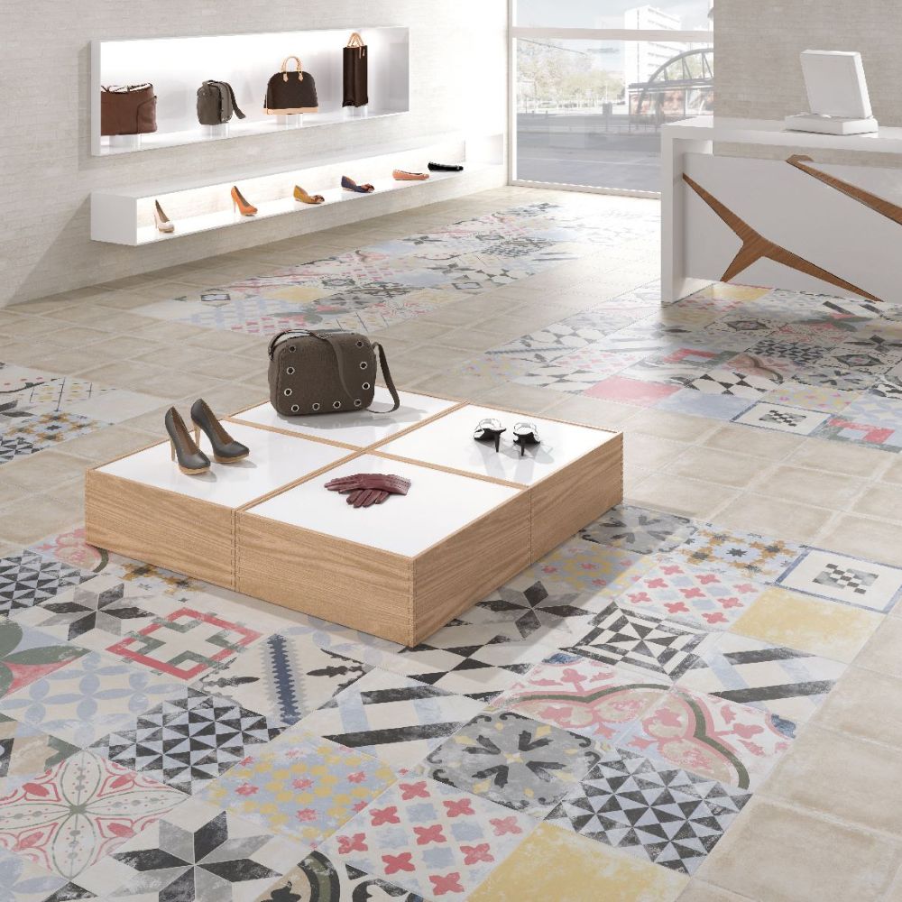 Pattern Floor Ina Colours Glazed Porcelain 25 x 25cm-Delforno Tiles & Timber-Delforno