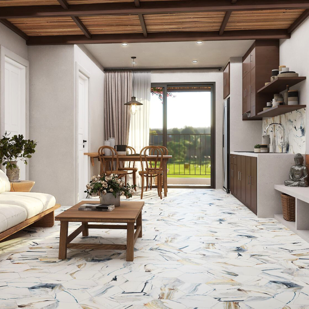 HEX Marmaris Sunset Porcelain Tile 22 x 25cm-Delforno