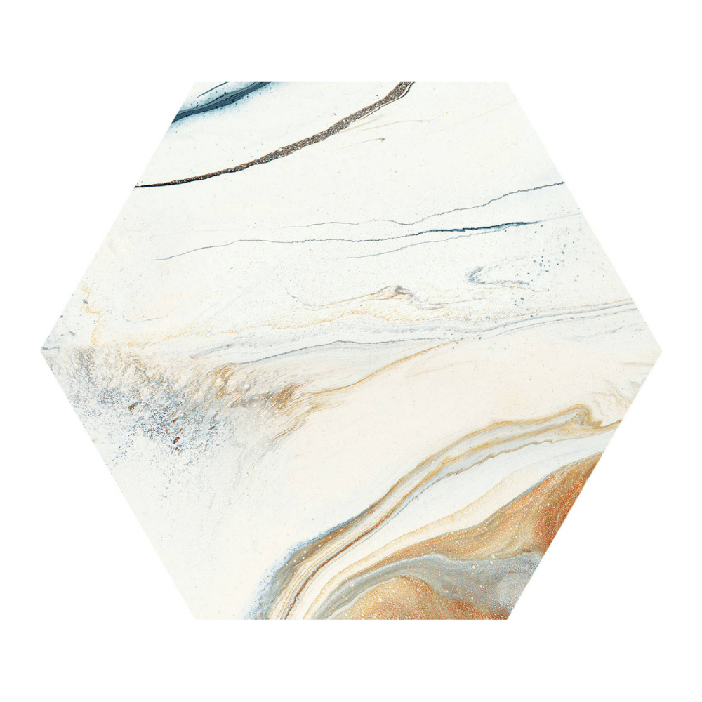 HEX Marmaris Sunset Porcelain Tile 22 x 25cm-Delforno