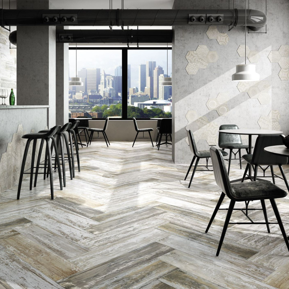 Suomi Grey Porcelain Tile 90.4 x 21.8cm-Delforno