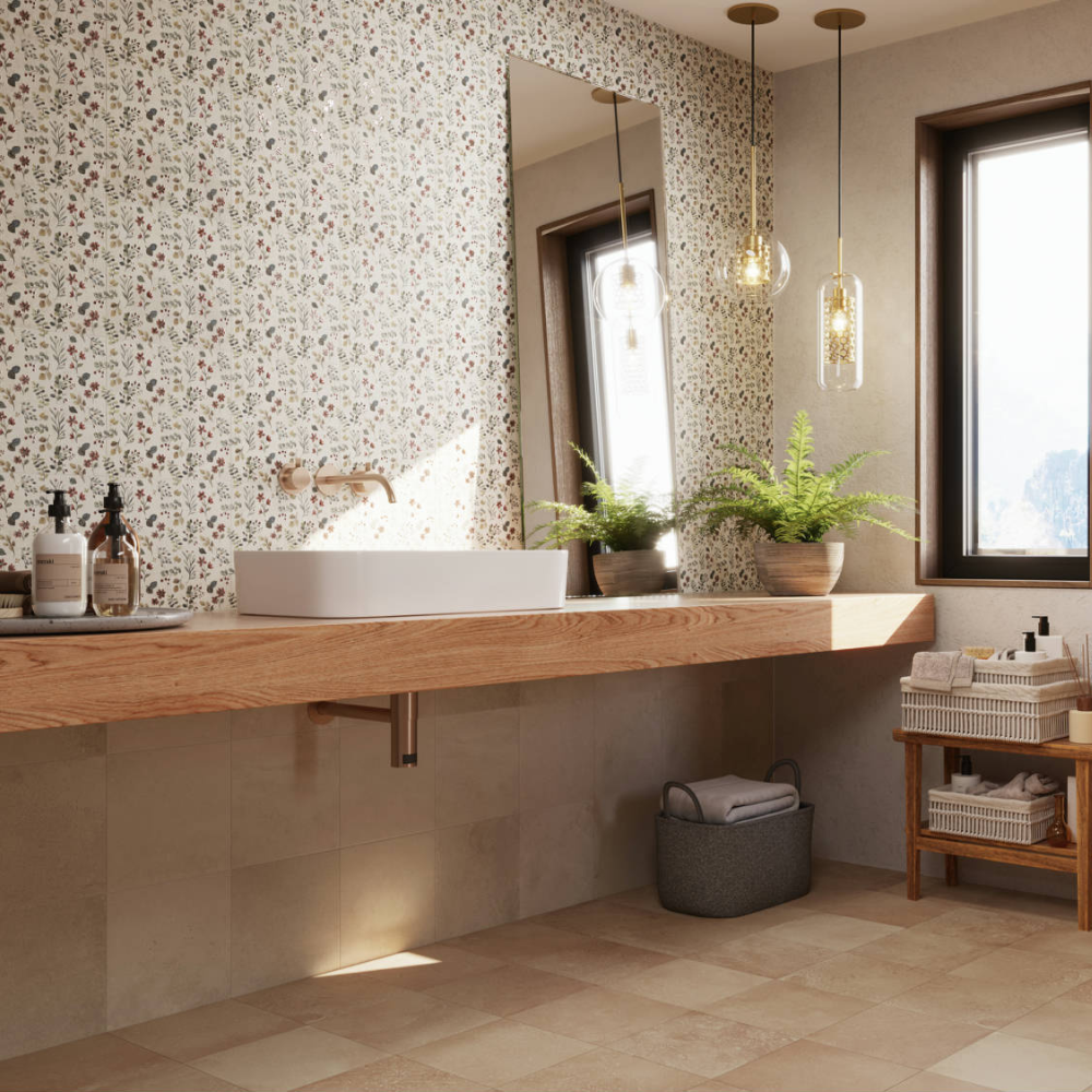 Garden Whisper Porcelain Tile 25 x 25cm-Delforno