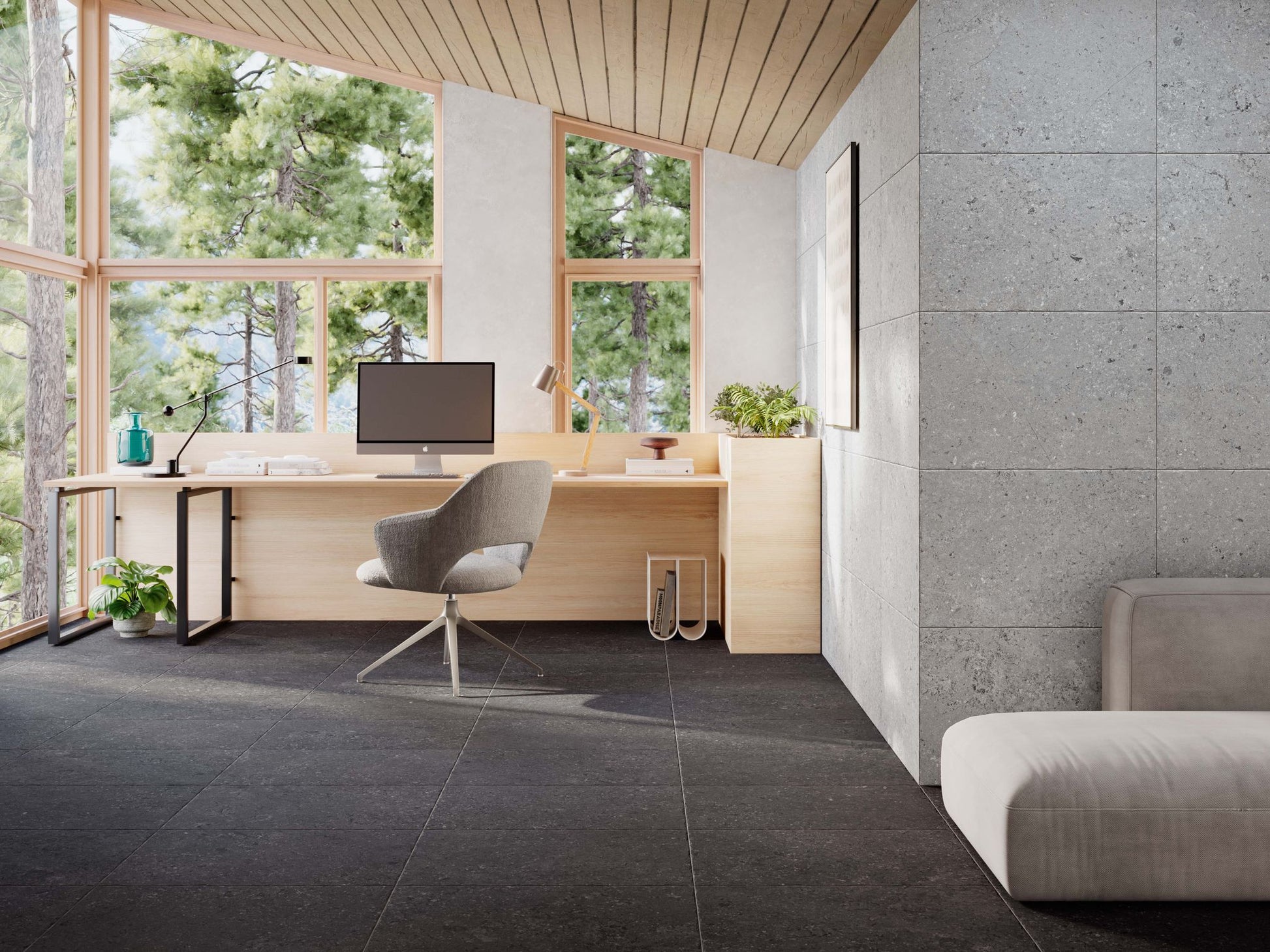 Henao Grey 44 x 66cm Stone Effect Porcelain-Delforno