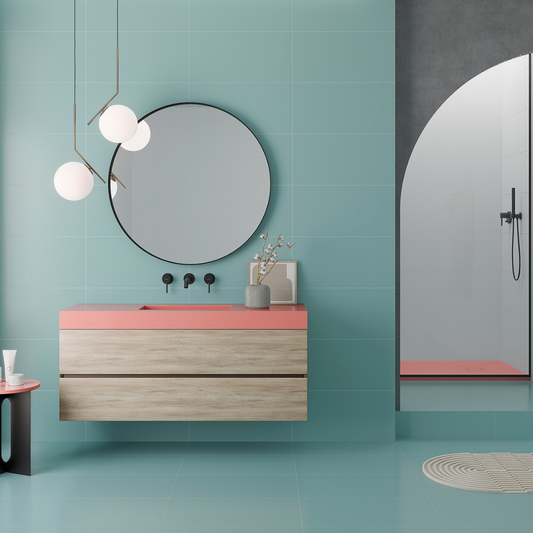 Croma Blue Porcelain Tile 49.1 x 98.2cm-Delforno