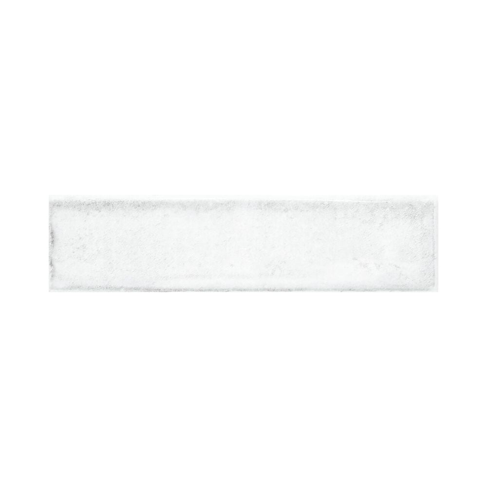 Alchimia White Brillo Ceramic Tile 7.5cm x 30cm-Delforno