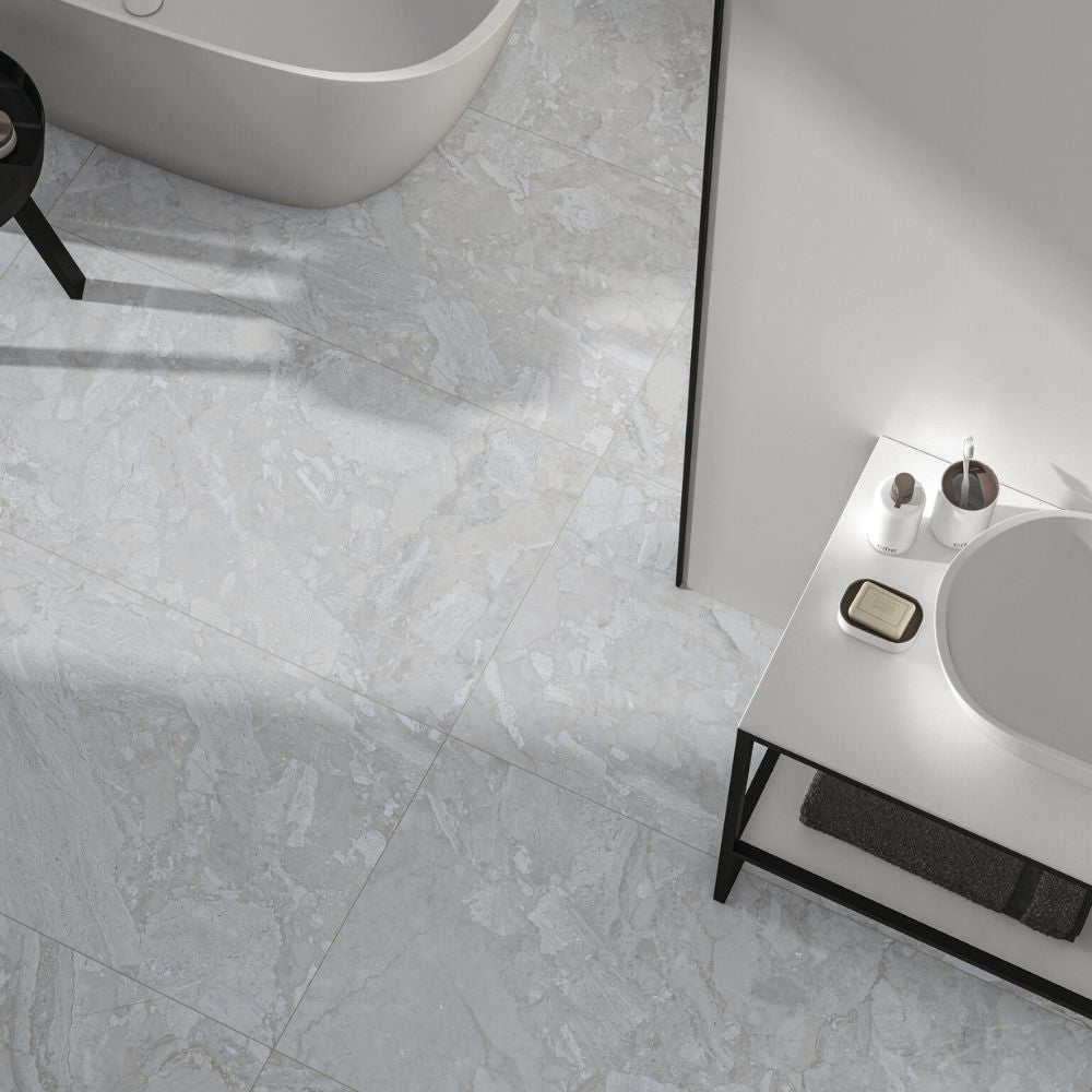 Kuartz Grey Ceramic Tile 100 x 100cm-Delforno