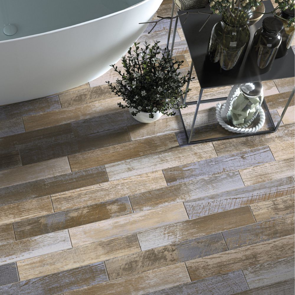 Woodlands 71 Vintage Colours Wood Effect Porcelain Tile 10 x 60cm-Delforno Tiles & Timber-Delforno