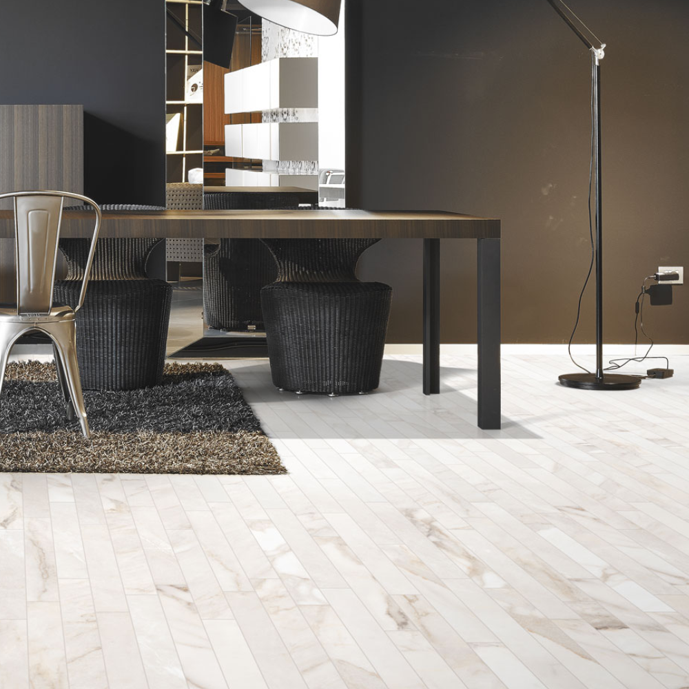 Byron Calacatta Oro Porcelain Tile 7.5 x 60cm-Delforno