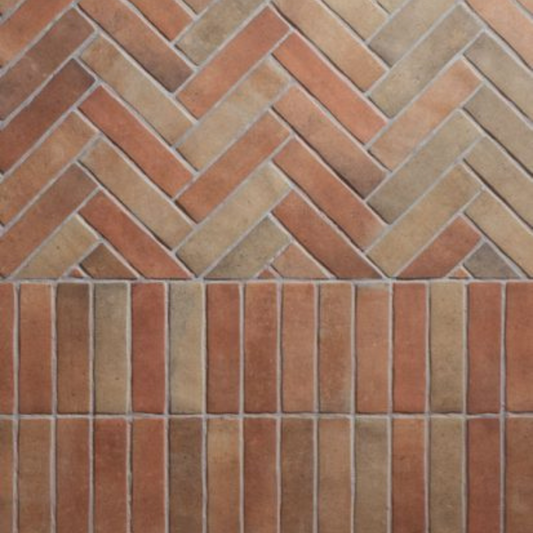 Benisa 623 Cotto Porcelain Tile 6.2 x 23.5cm-Delforno