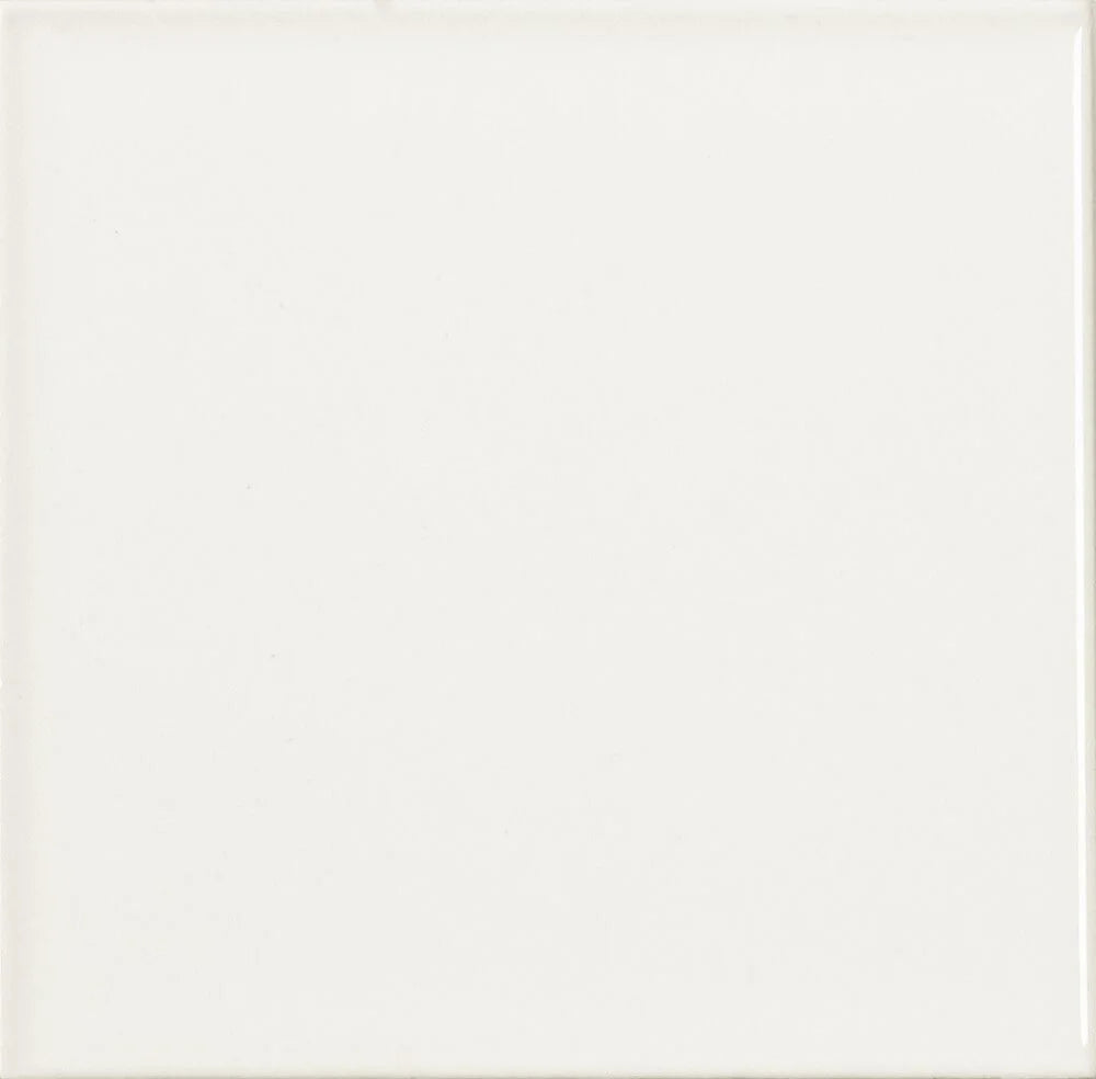 Blanco Liso Matt Ceramic Tile 15 x 15cm-Delforno