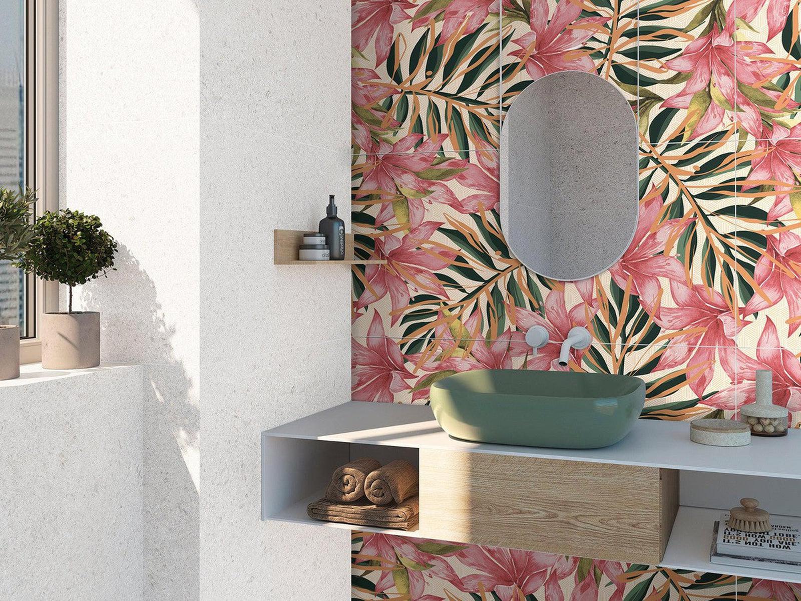 Botanicals Foliage Biophilic 3 Porcelain Tile 100 x50cm-Delforno