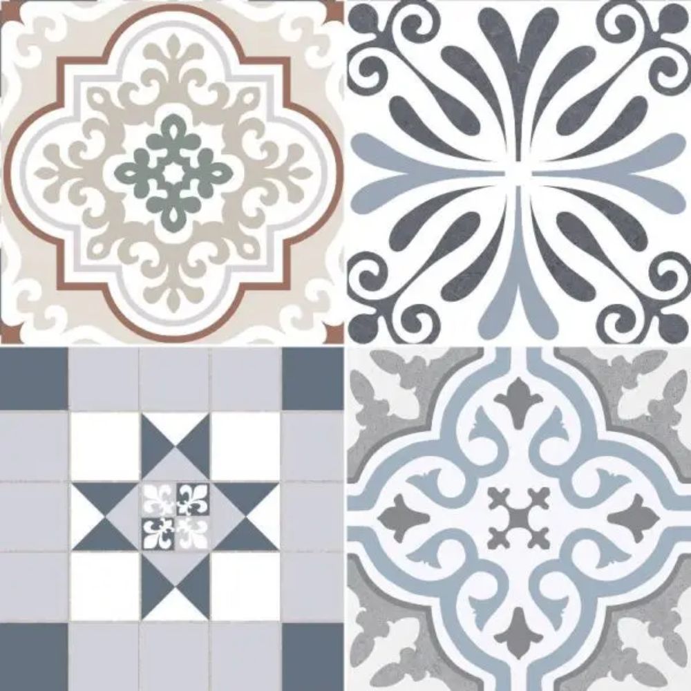 Origin Mix Pattern Porcelain Tile 45 x 45cm-Delforno