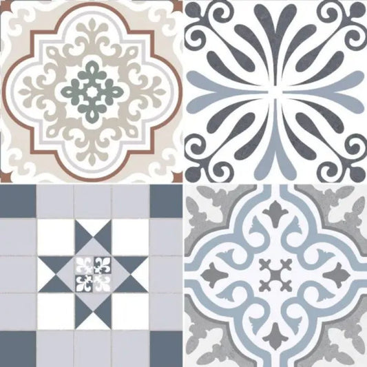 Origin Mix Pattern Porcelain Tile 45 x 45cm-Delforno