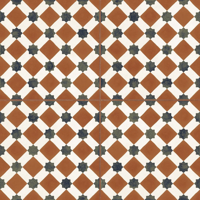 Henley Red Ceramic Tile 45 x 45cm-Delforno