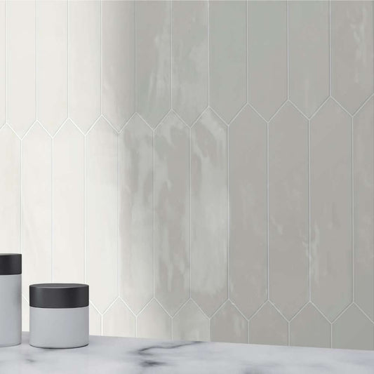 Tribeca Picket Biscuit Ceramic Tile 6.5 x 33.2cm-Delforno