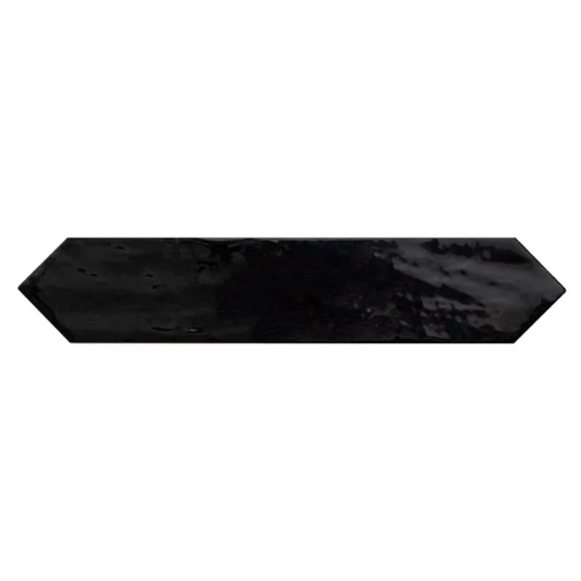 Tribeca Picket Black Ceramic Tile 6.5 x 33.2cm-Delforno