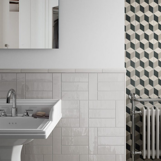 Country Gris Claro Ceramic Tile 6.5 x 20cm-Delforno