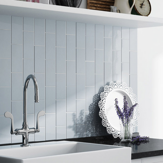 Evolution Sky Blue Ceramic Tile 7.5 x 15cm-Delforno