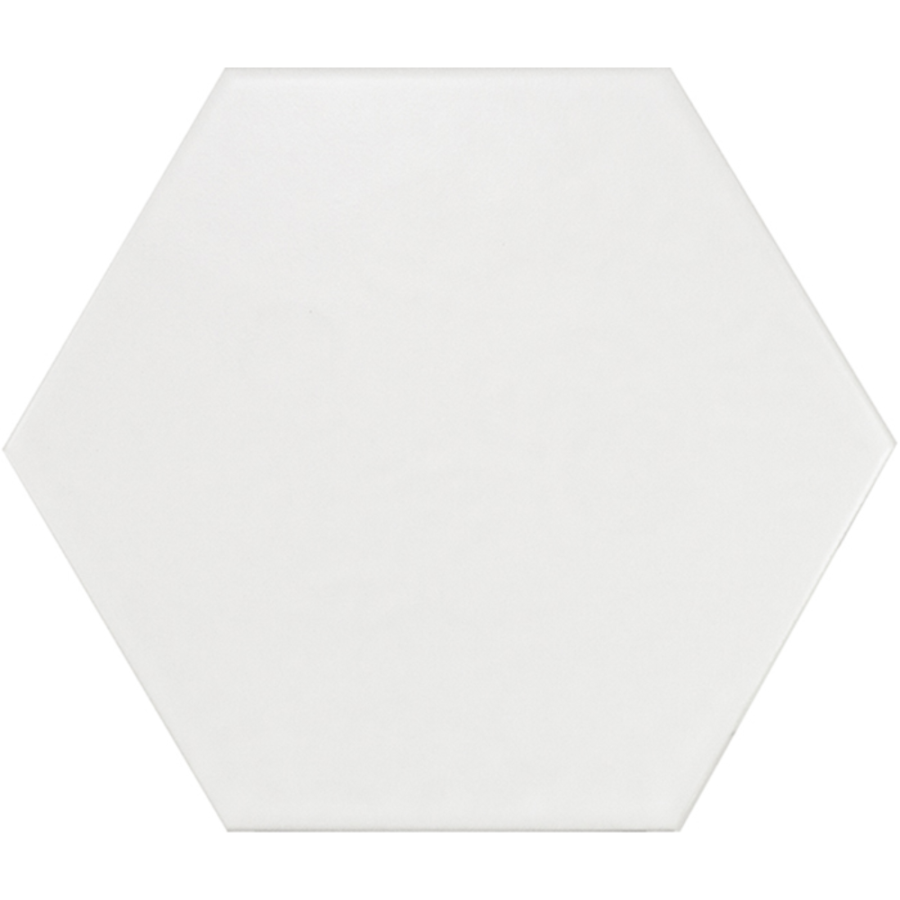 Hexatile Blanco Matt Porcelain Tile 17.2 x 20cm-Delforno