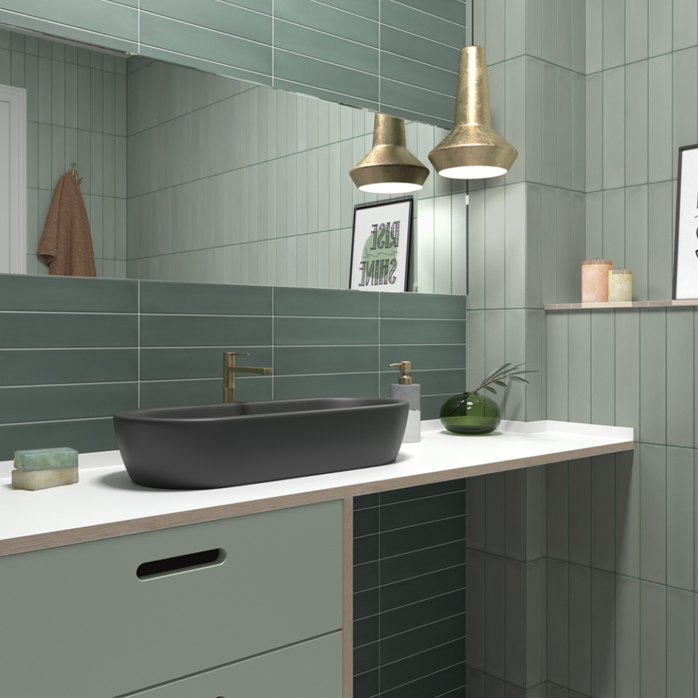 Wadi Mint Porcelain Tile 6 x 30cm-Delforno