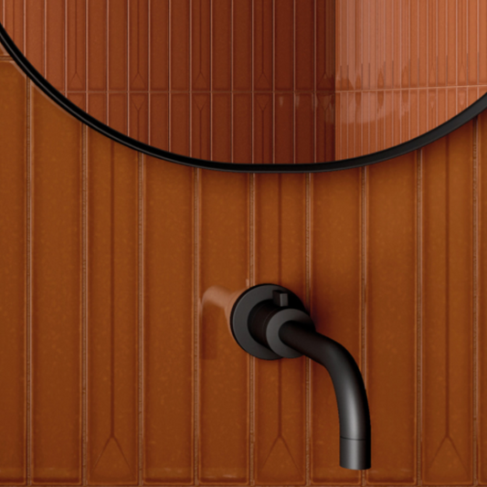 Vitral Axis Carmel Reactive Ceramic Tile 5 x 40cm-Delforno