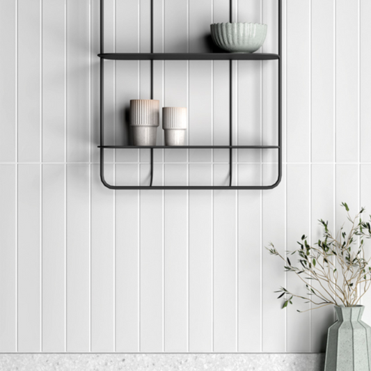 Vitral Snow Ceramic Tile 5 x 40cm-Delforno