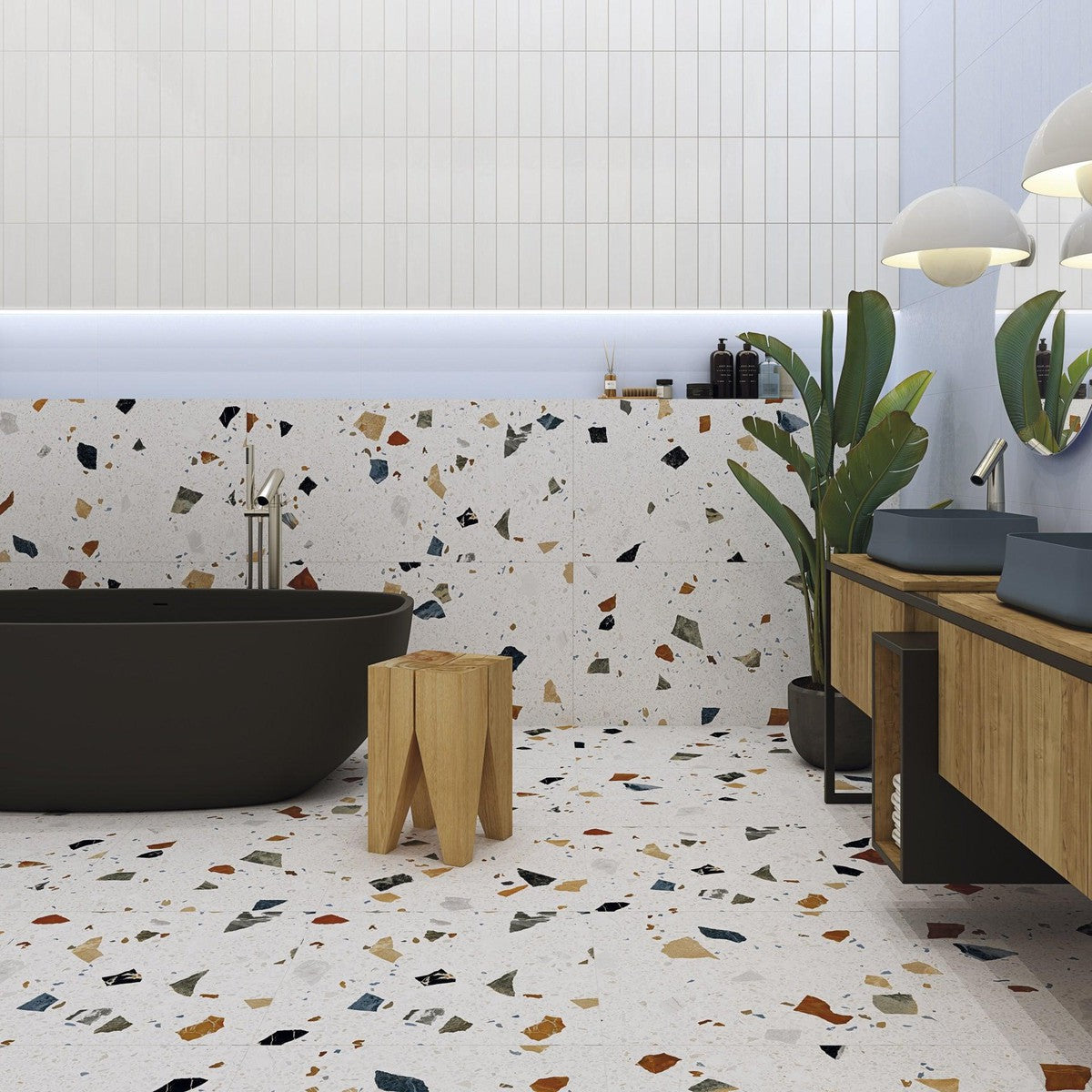 Donatella Art Terrazzo Porcelain Tile 80 x 80cm-Delforno Tiles & Timber-Delforno