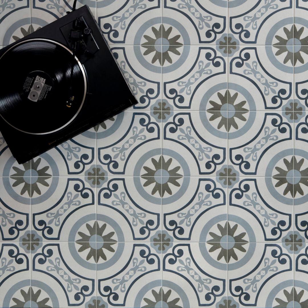 Havana White Garden Porcelain Tile 22.3 x 22.3cm