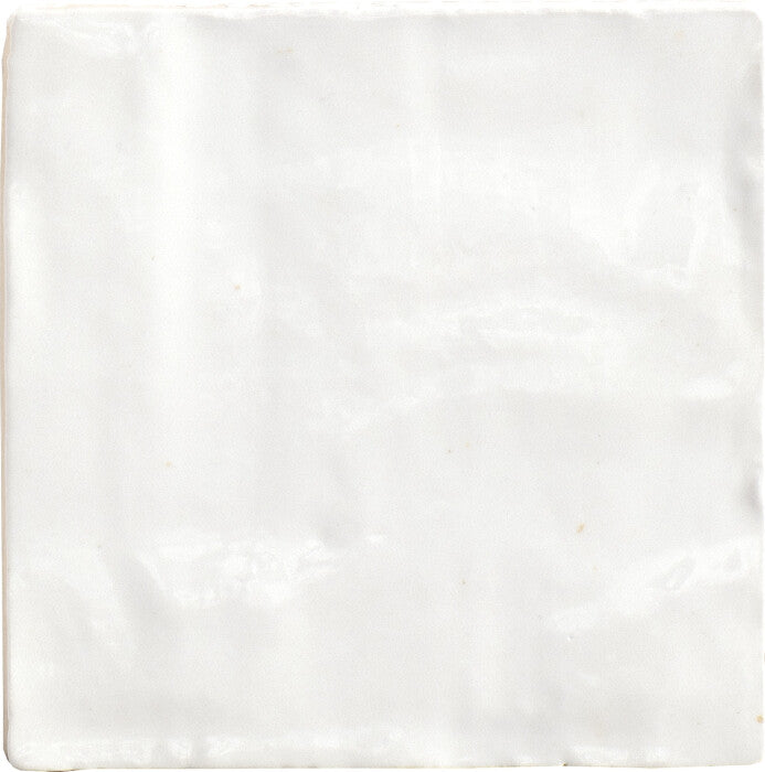 Riad White Ceramic Tile 10 x 10cm-Delforno