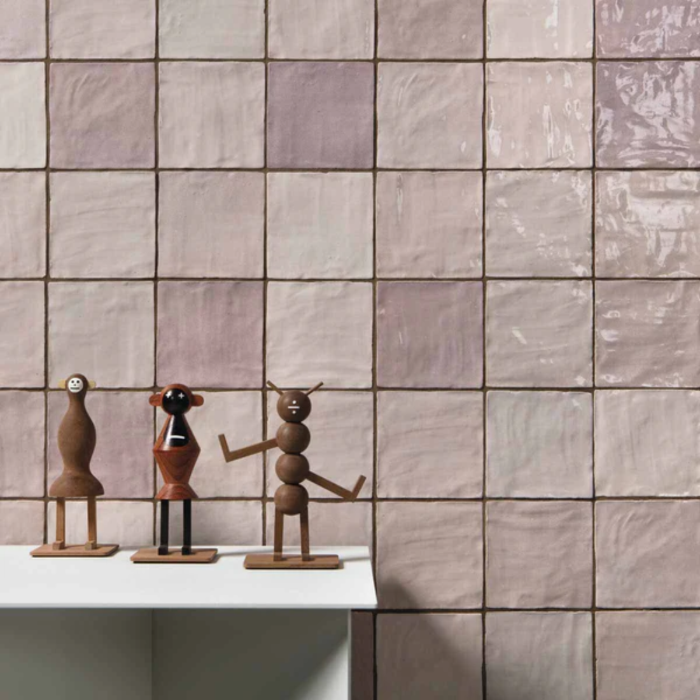 Riad Pink Ceramic Tile 10 x 10cm-Delforno