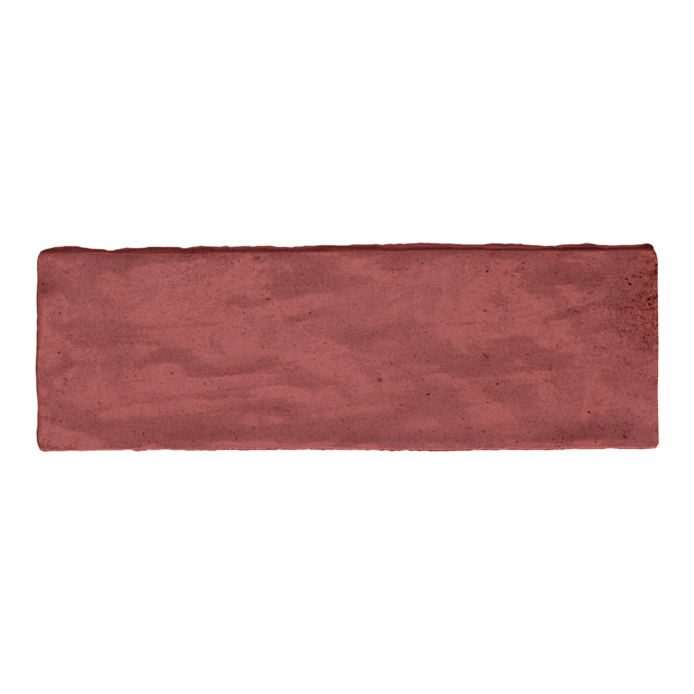 Riad Red Ceramic Tile 6.5 x 20cm-Delforno