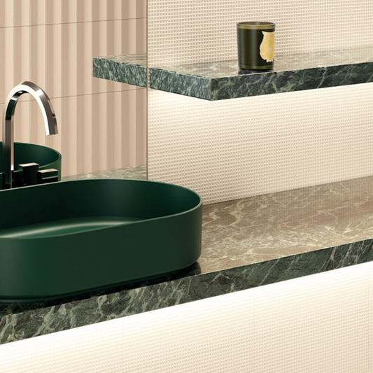 Pique Waffle Sand Ceramic Tile 20 x 40cm-Delforno