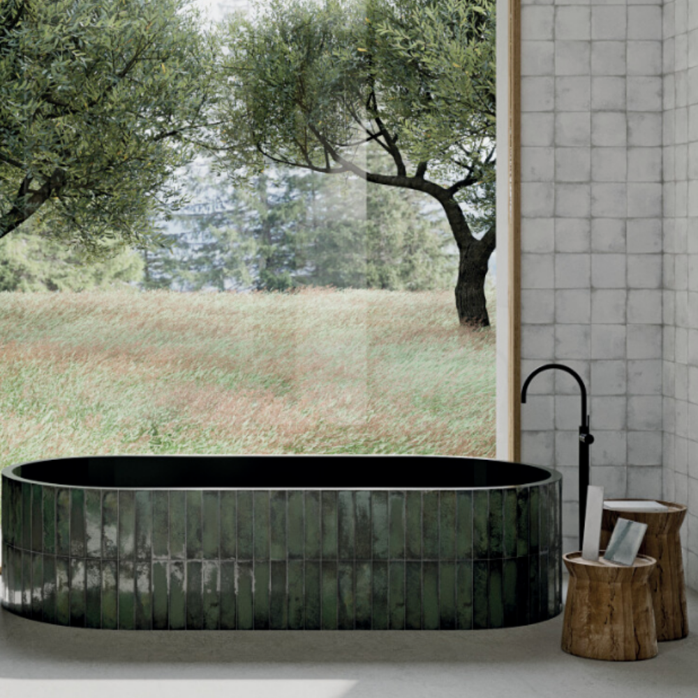 Legacy Green Porcelain Tile 6 x 25cm-Delforno