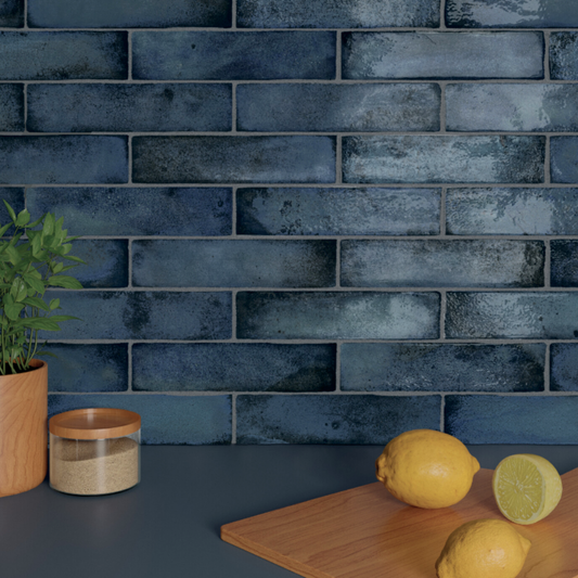 Legacy Blue Porcelain Tile 6 x 25cm-Delforno