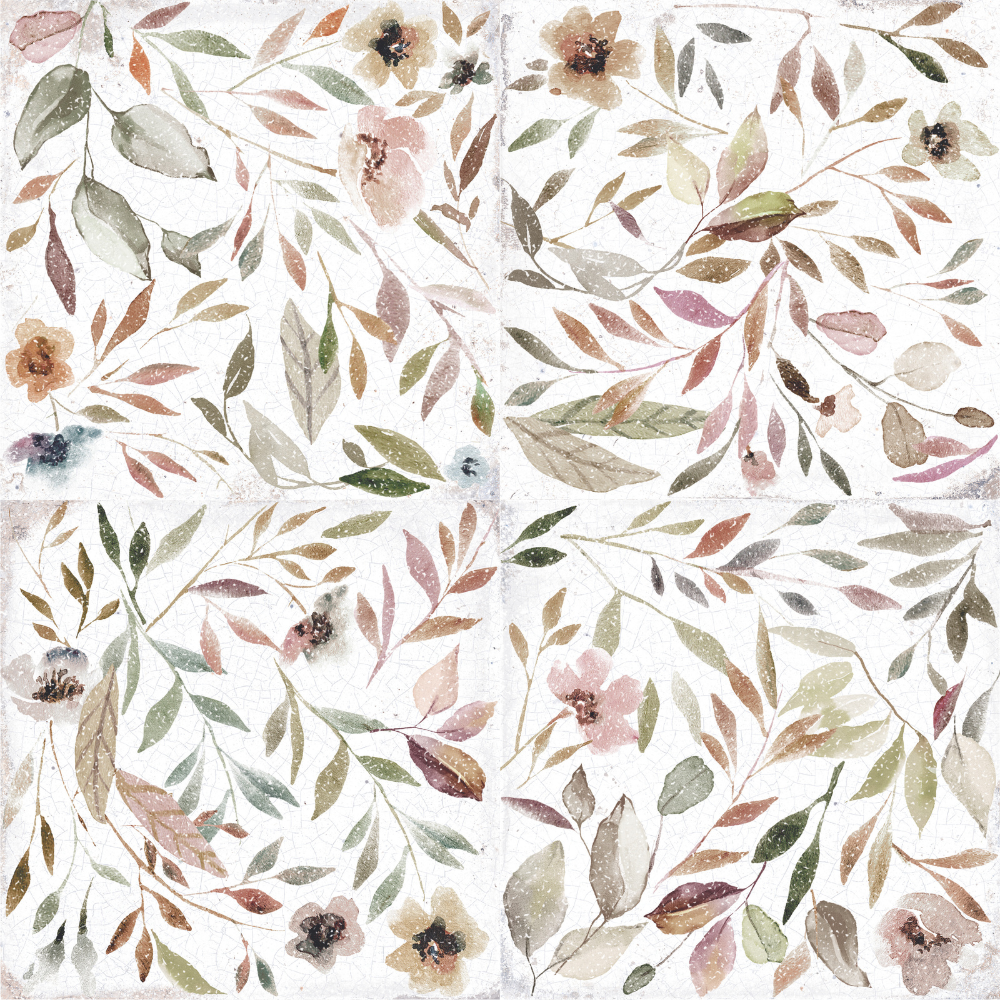 Mayolica Garden Porcelain Tile 15 x 15cm-Delforno
